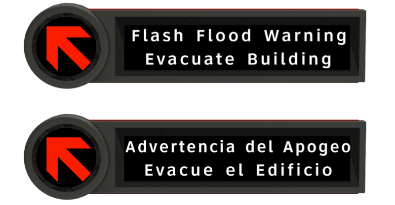 Mass Notification Device in English and Spanish